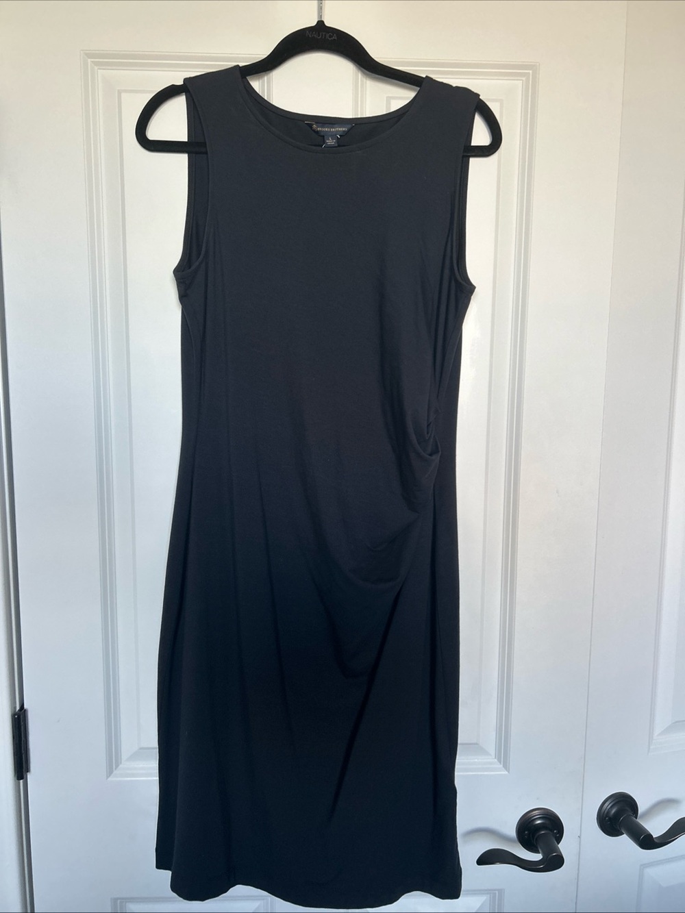 Brooks Brothers Black Sleeveless Sheath Dress